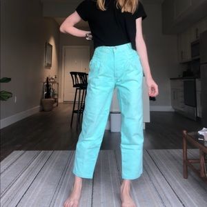 Saturated Mint blue/ green Rocky Mountain jeans